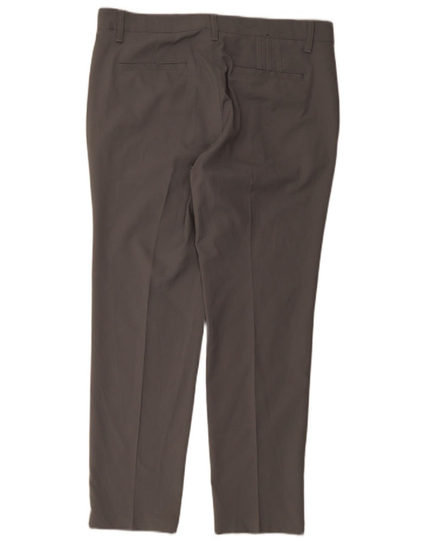 Adidas Straight Chino-bukser til mænd W34 L30 Grå polyester