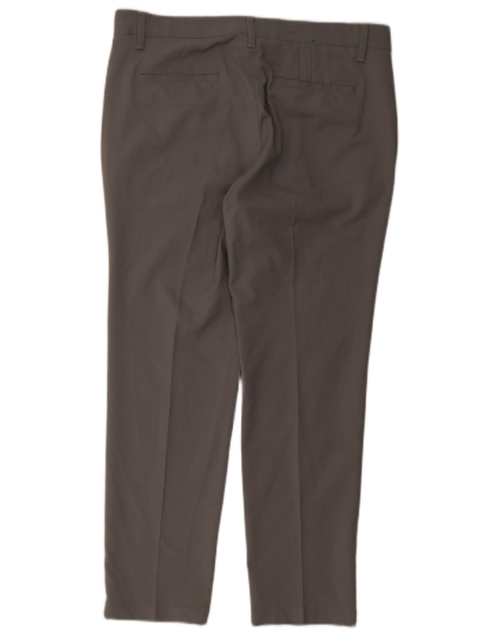 Adidas Straight Chino-bukser til mænd W34 L30 Grå polyester
