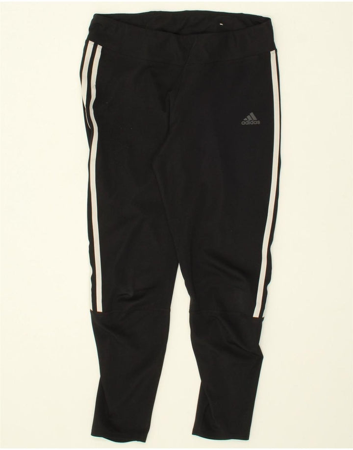 ADIDAS Womens Climalite Leggings UK 12/14 Medium  Black Polyester Vintage Adidas and Second-Hand Adidas from Messina Hembry 