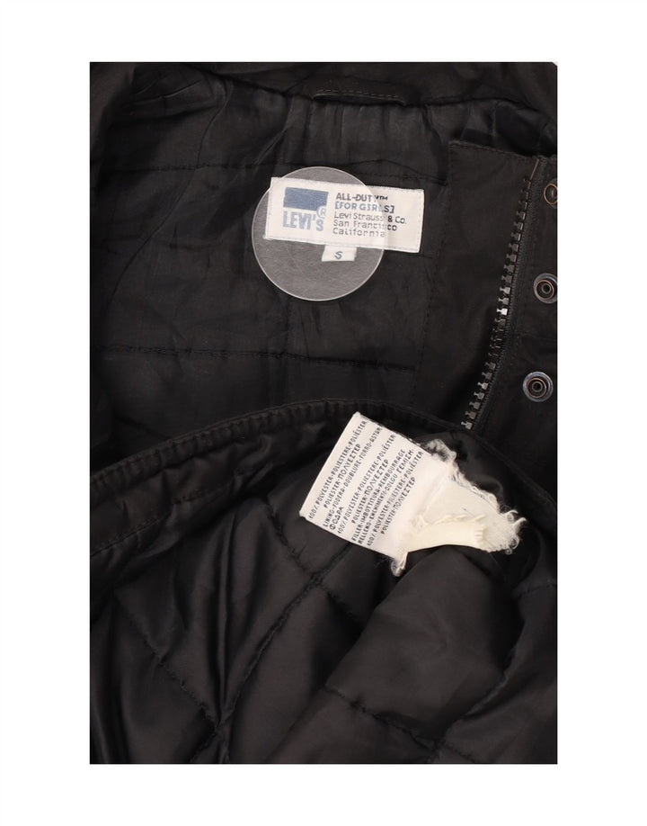 Levi's Girls Loose Fit Windbreaker Coat 8-9 år Lille sort polyester