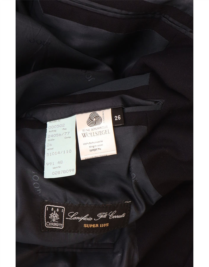 Cerruti 1881 Herre 3-knaps blazerjakke UK 40 Large Navyblå Virgin Wool