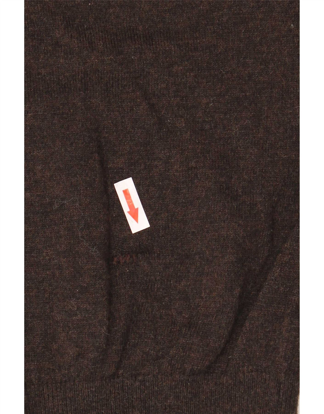 Tommy Hilfiger Herre V-hals sweater XL Brun lammeuld