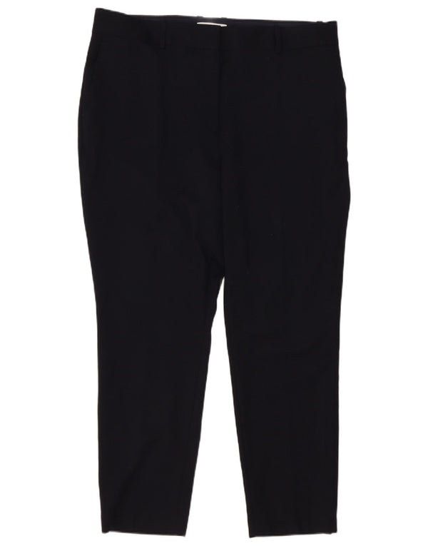 Reiss Dame Slim Fit Casual Bukser UK 18 XL W40 L29 Sort Uld