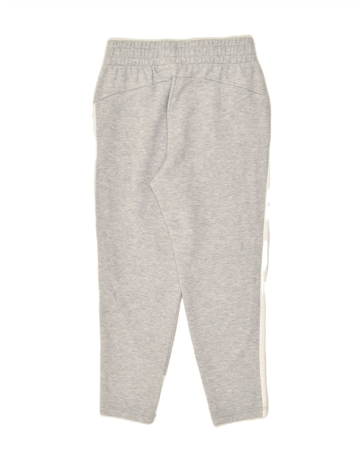 PUMA Womens Tracksuit Trousers UK 10 Small Grey Colourblock Cotton | Vintage Puma | Thrift | Second-Hand Puma | Used Clothing | Messina Hembry 