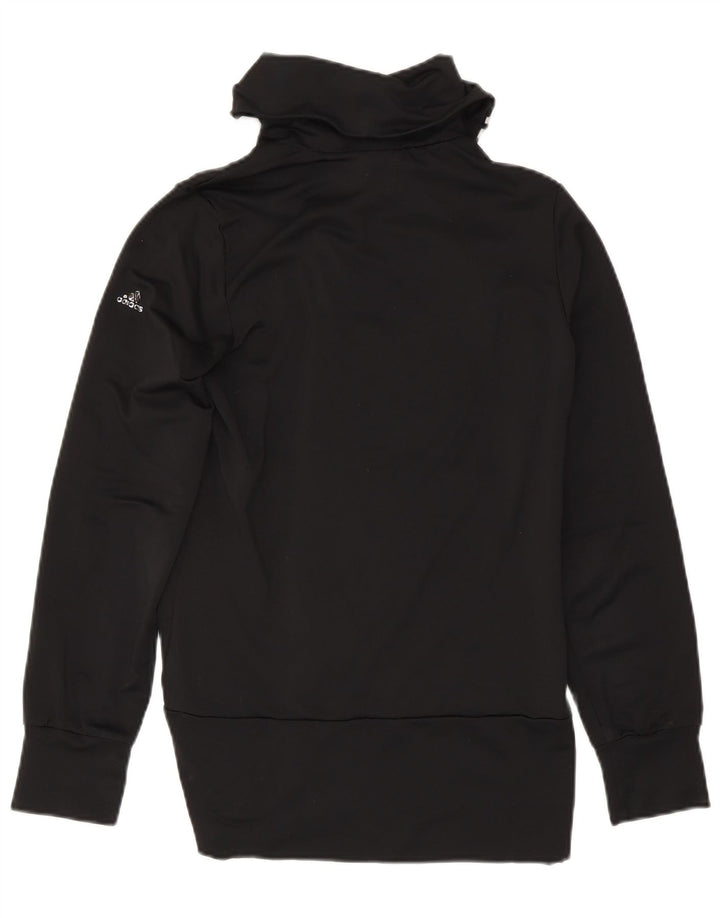 Adidas træningsdragt topjakke til kvinder UK 10 Lille sort polyester