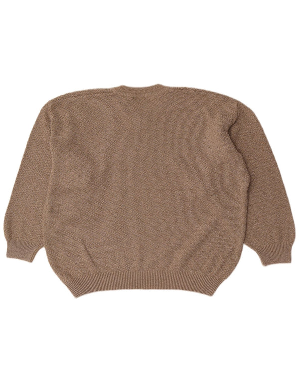 MAYSER Herre V-hals sweater IT 54 XL Grå Bomuld