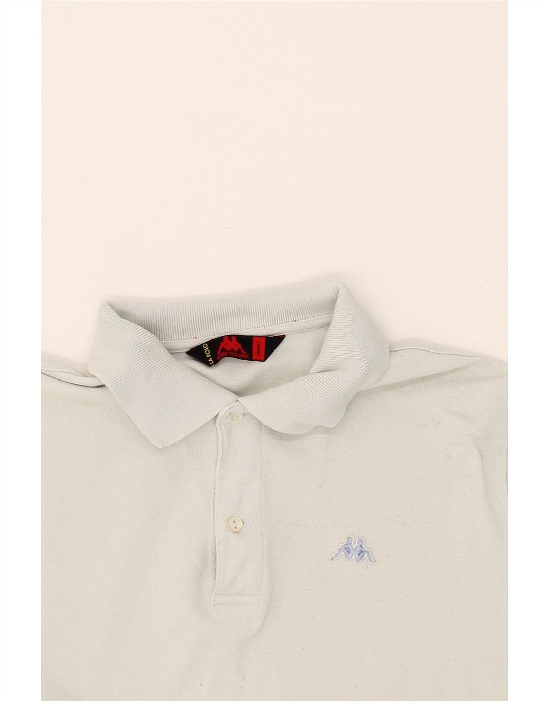 KAPPA Mens Polo Shirt Small Off White Cotton Vintage Kappa and Second-Hand Kappa from Messina Hembry 