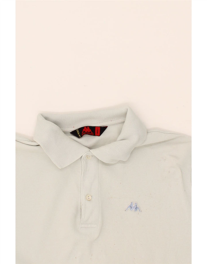 KAPPA Mens Polo Shirt Small Off White Cotton Vintage Kappa and Second-Hand Kappa from Messina Hembry 