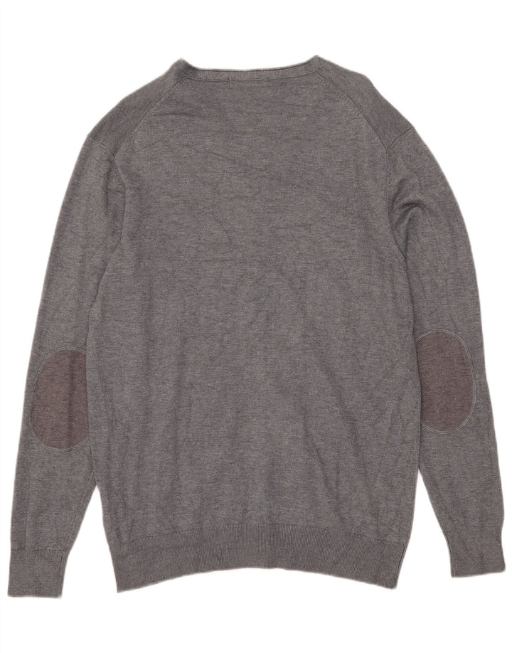 Pierre Cardin Herre Cardigan Sweater Stor Grå Viscose