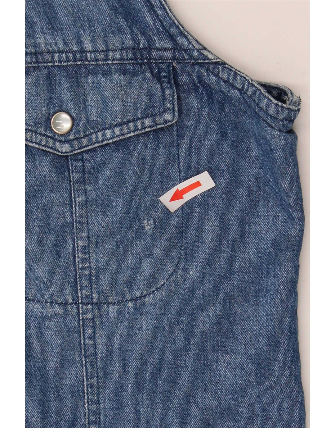 Brandon & C Dame ærmeløs denimskjorte UK 14 Medium Blue
