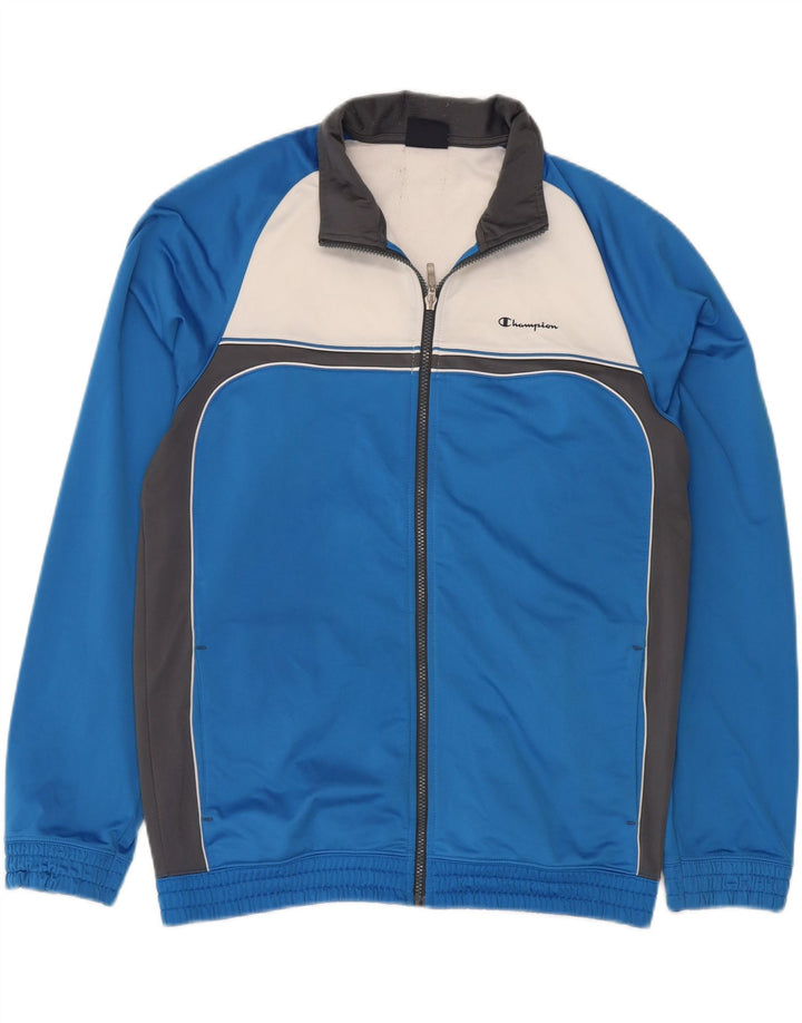CHAMPION Træningsdragt til mænd Topjakke XL Blå Colourblock