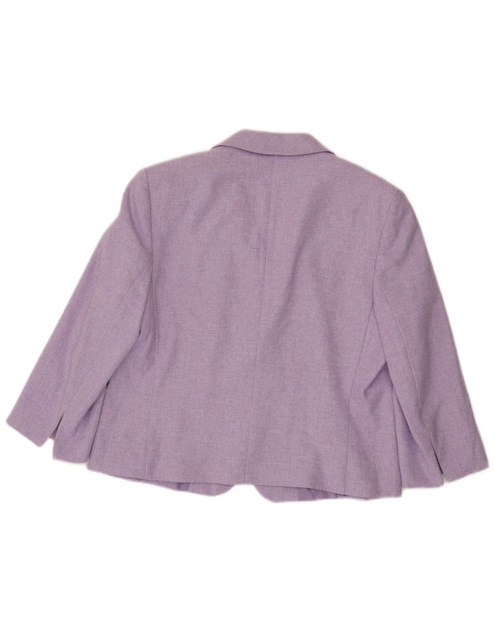 Marks & Spencer Dame Standard Fit Blazer Jacket UK 16 Large Purple