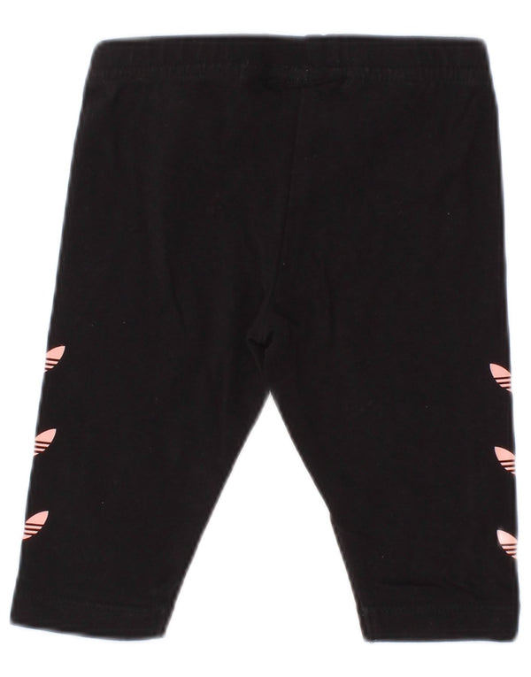 Nike Baby Girls Grafiske Leggings 0-3 Måneder Sort Bomuld