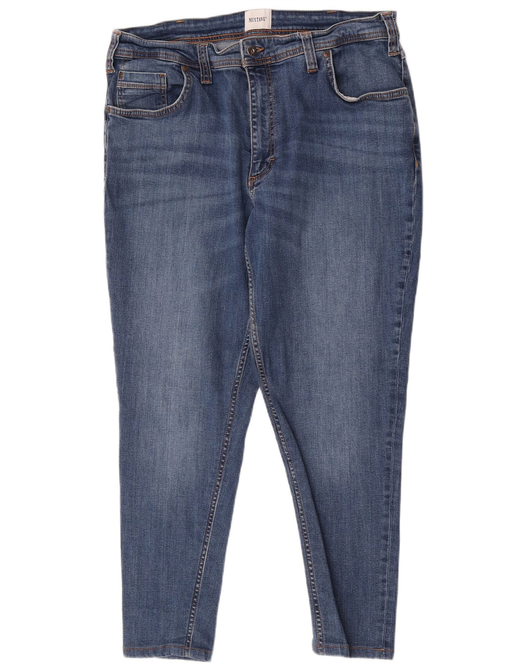 Mustang Herre Skinny Jeans W38 L27 Blå Bomuld