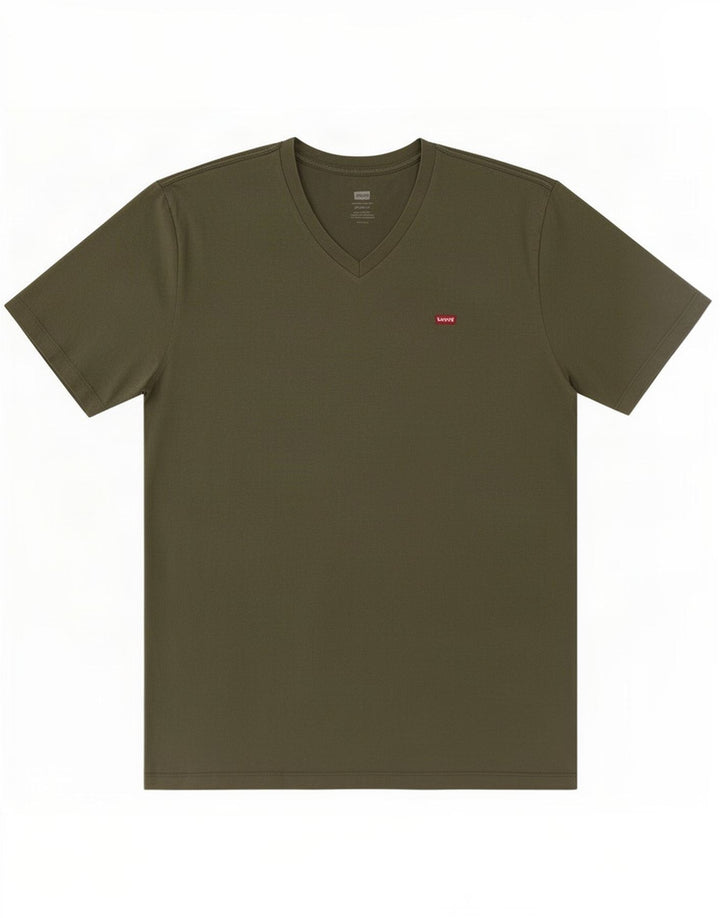 Levi's Herre Standard T-Shirt Top XL Khaki Bomuld