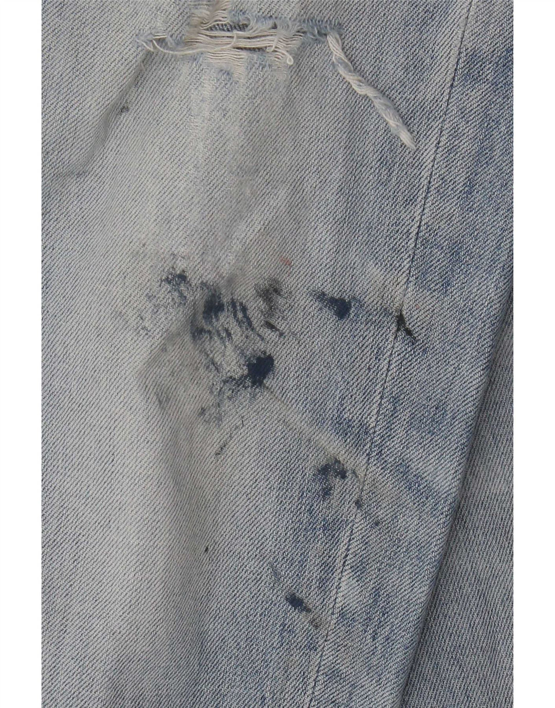 Superdry Men Distressed Loose Jeans W30 L30 Blue Cotton