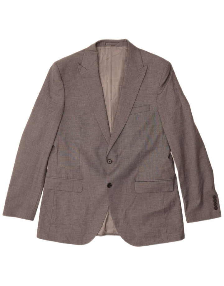 Marks & Spencer Herre 2-knaps blazerjakke UK 44 XL Grå polyester