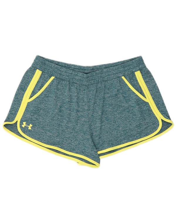 Under Armour Dame Loose Fit Sportsshorts UK 16 Large Green Flecked