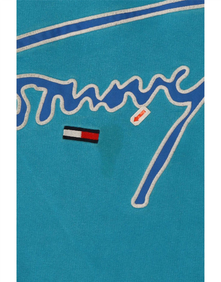 Tommy Hilfiger Herre Grafisk Sweatshirt Jumper Lille Blå Bomuld