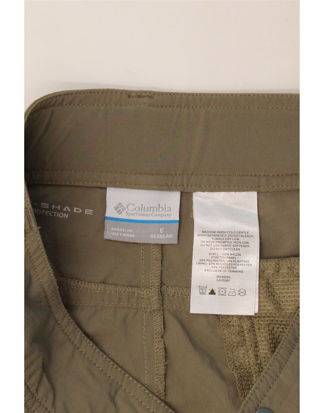 COLUMBIA Womens Regular Cargo Bukser US 6 Medium W32 L32 Khaki