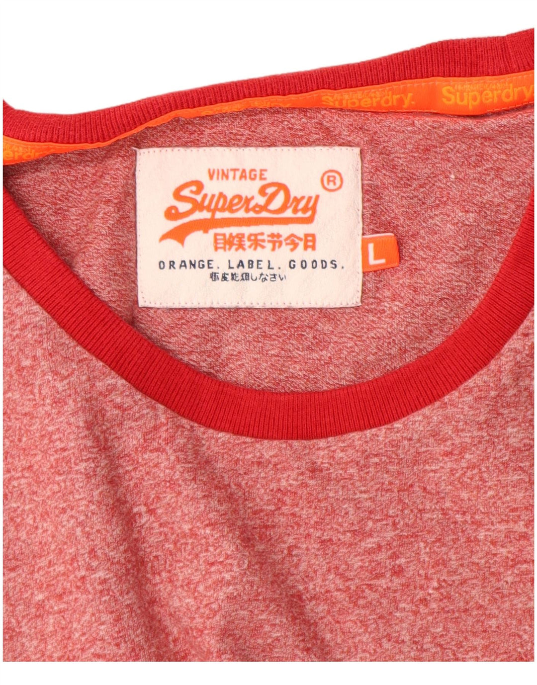 Superdry Grafisk T-shirt top til mænd, stor rød flækket