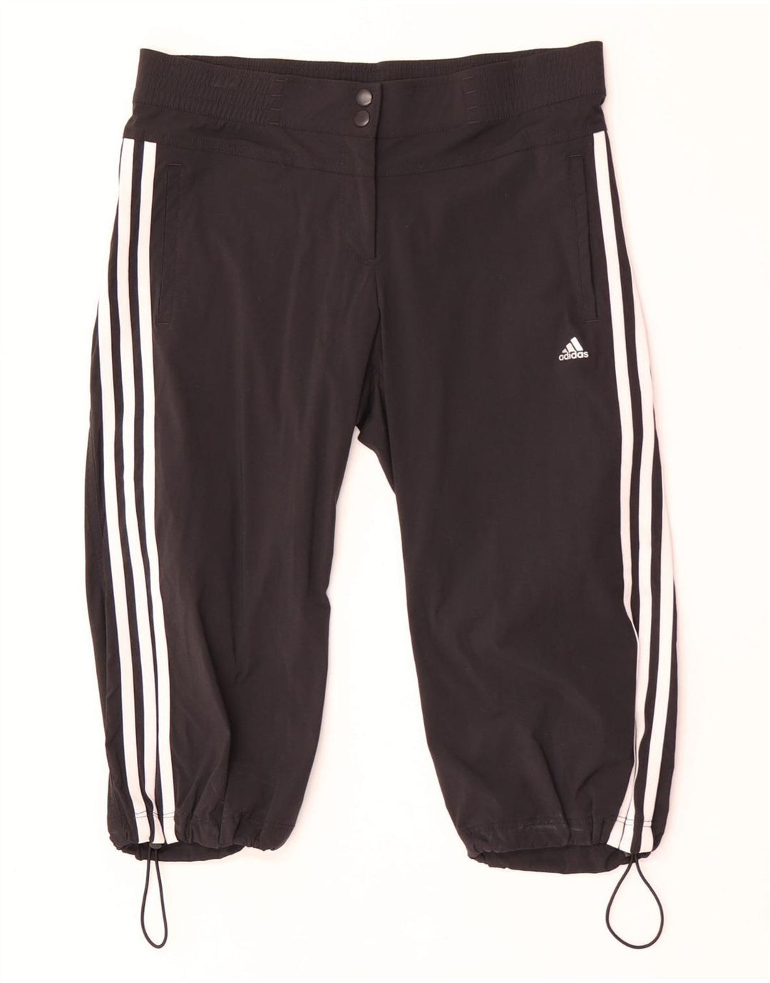 Adidas Womens Climalite Bermuda Shorts UK 12 Medium W32 Black Nylon