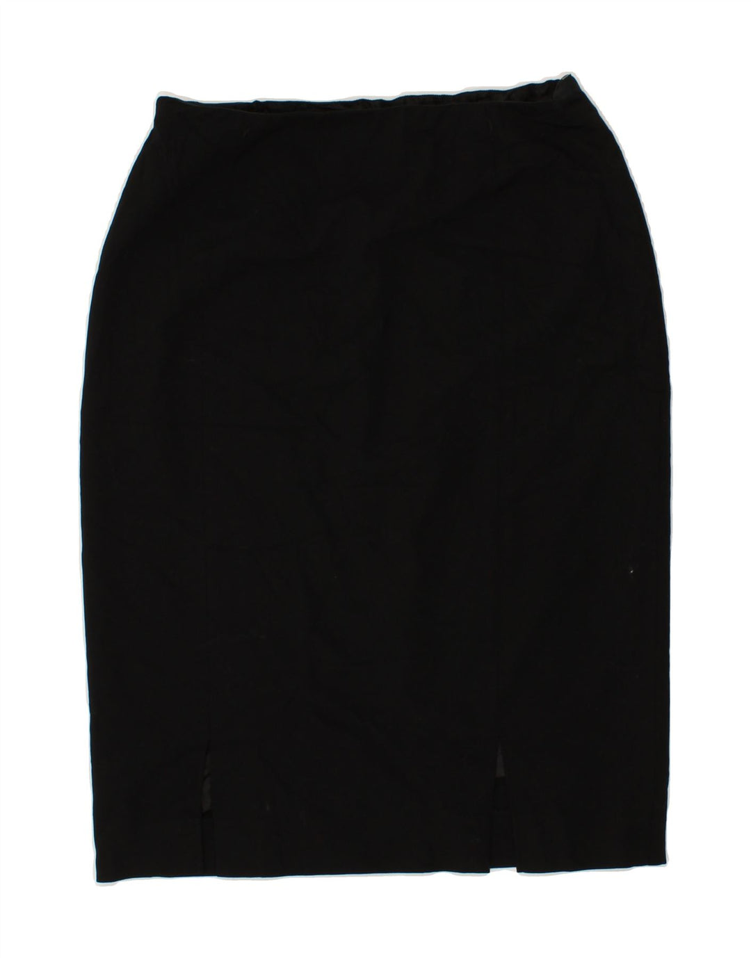 JAEGER Womens Midi Skirt UK 12 Medium W28  Black Wool Vintage Jaeger and Second-Hand Jaeger from Messina Hembry 