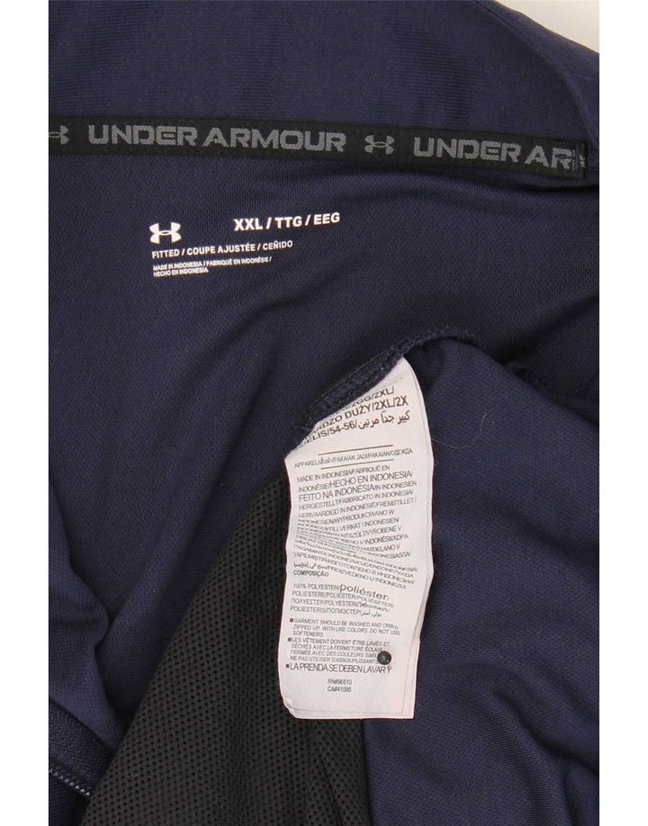 Under Armour Herre træningsdragt topjakke 2XL marineblå polyester