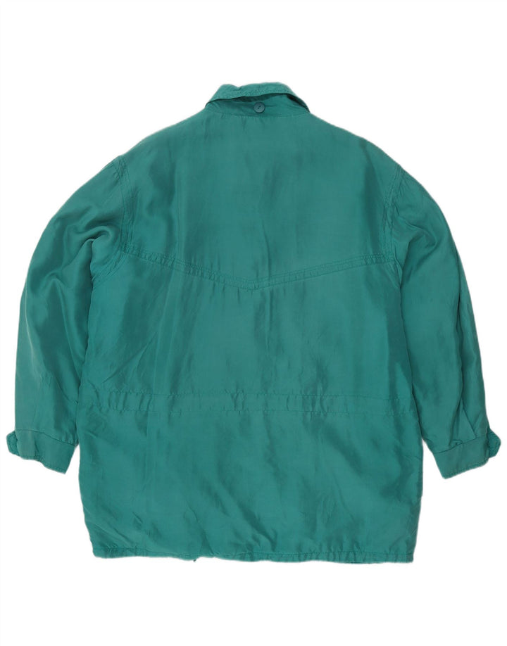 Astrolabio Dame Oversized Overfrakke IT 46 Large Green Silk