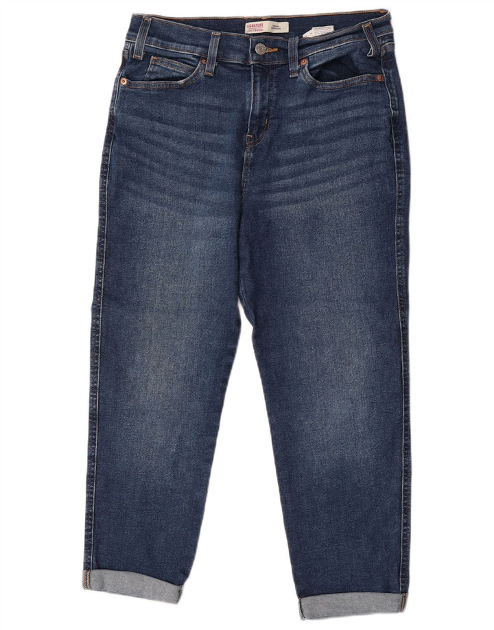 Levi's Womens Boyfriend Cropped Jeans US 6 Medium W28 L24 Blue Cotton