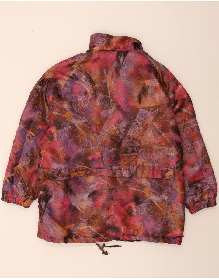 VINTAGE Womens Abstract Pattern Windbreaker Coat UK 20 2XL Multicoloured Vintage Vintage and Second-Hand Vintage from Messina Hembry 