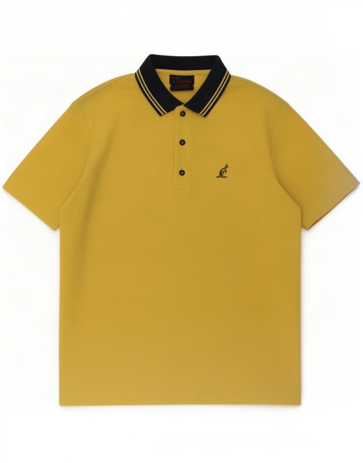 AUSTRALIAN L'ALPINA Poloskjorte til mænd Medium Gul Polyester