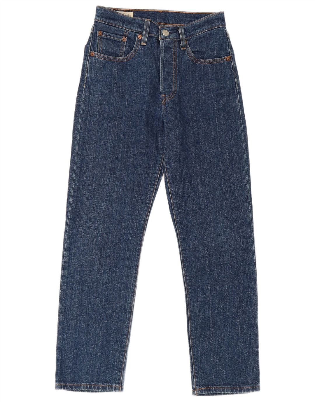 Levi's Dame 501 Straight Jeans W24 L26 Blå Bomuld