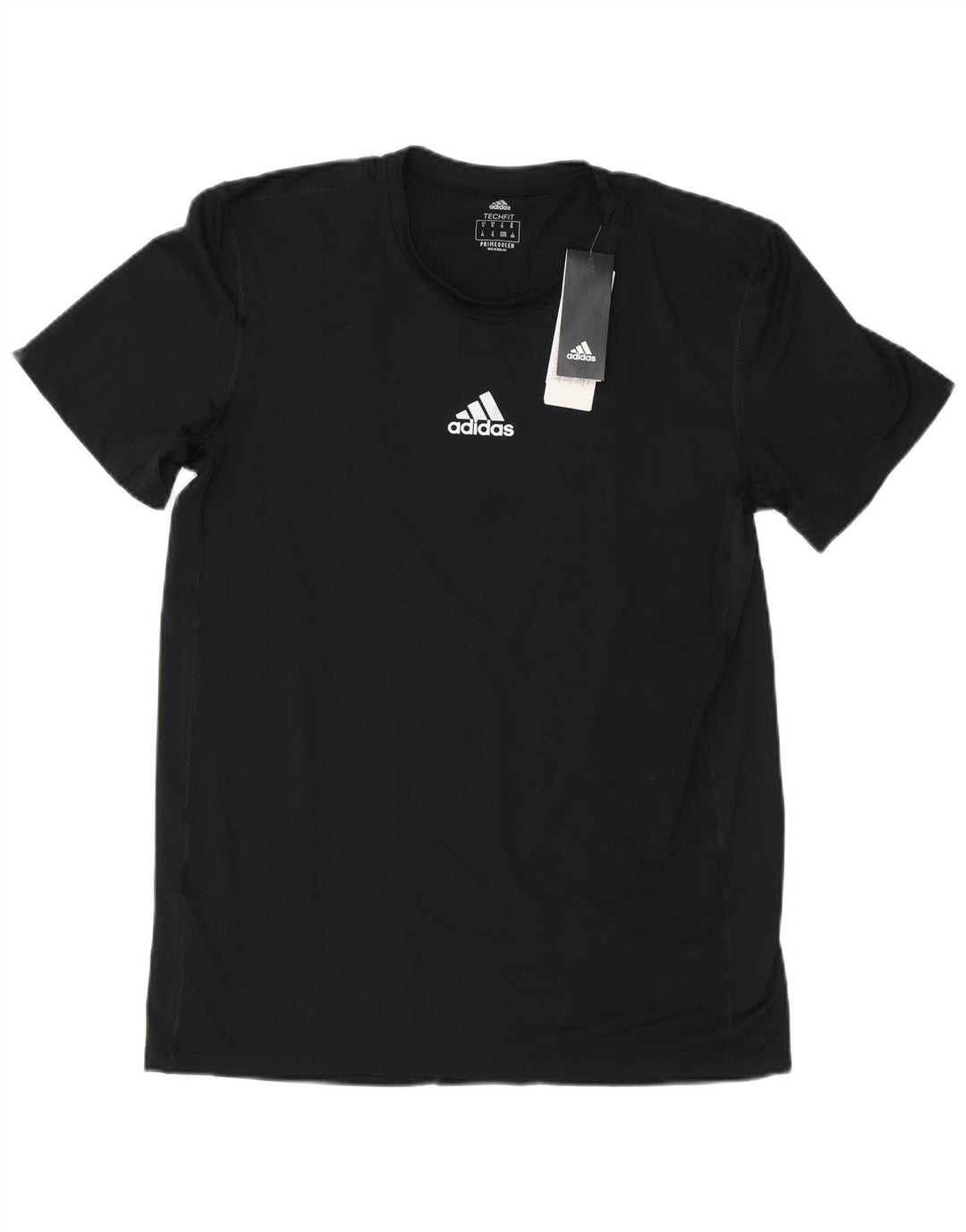 Adidas Herre T-Shirt Top Stor Sort Polyester