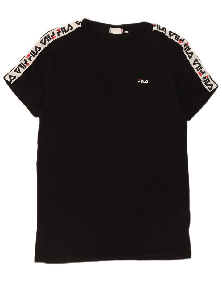 Fila Herre grafisk T-shirt top lille sort bomuld