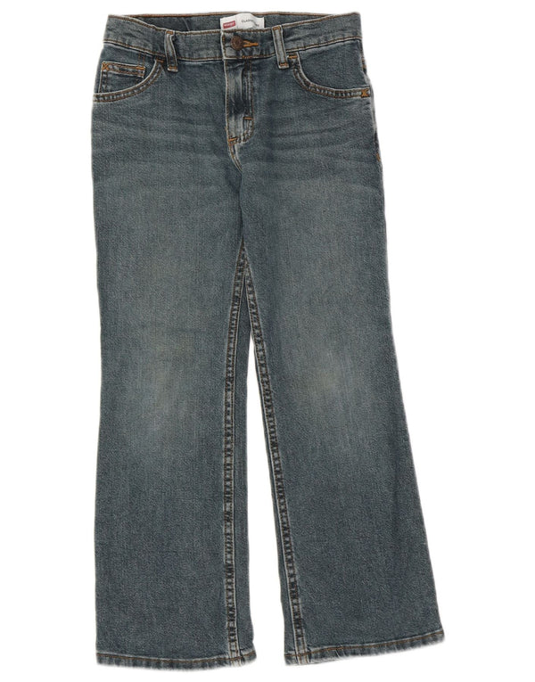 Wrangler Boys Classic Fit Bootcut Jeans 9-10 år W26 L24 Blå Bomuld
