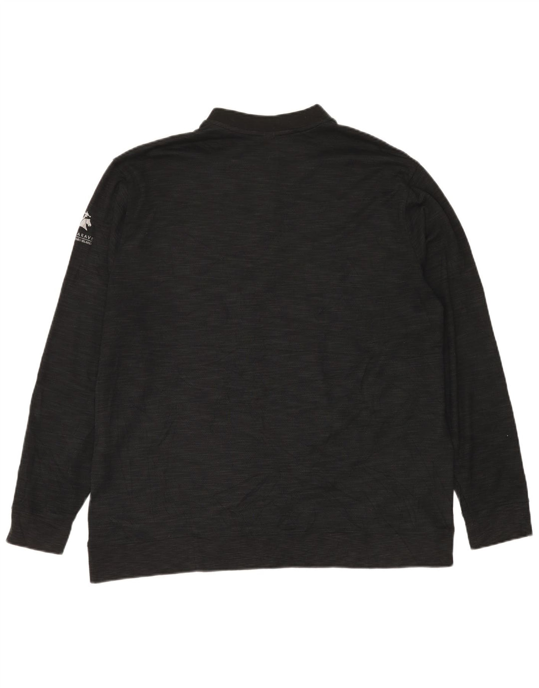Nike Herre Dri Fit Pullover med lynlås-hals Træningsdragt Top 2XL Sort Flecked