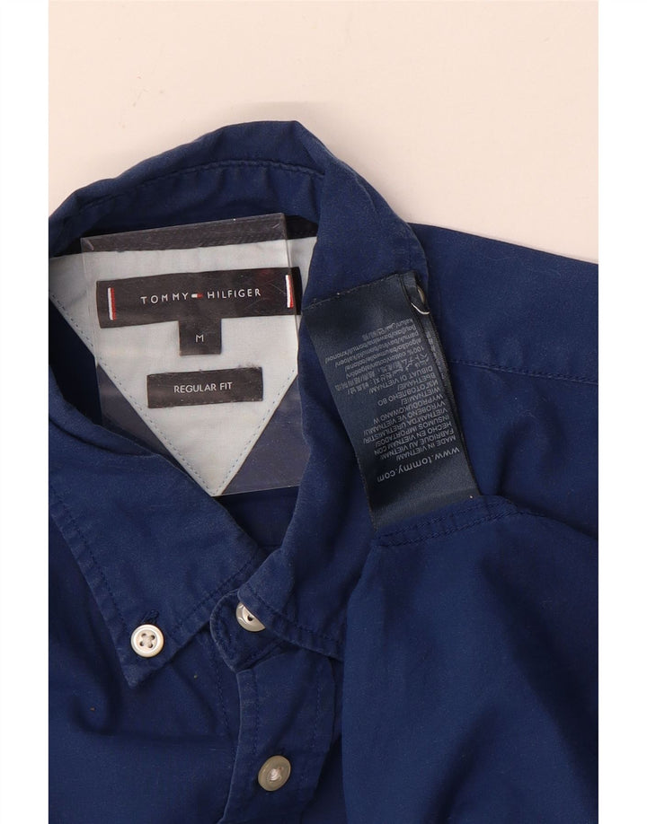 Tommy Hilfiger Herre Regular Fit skjorte Medium Blue Bomuld