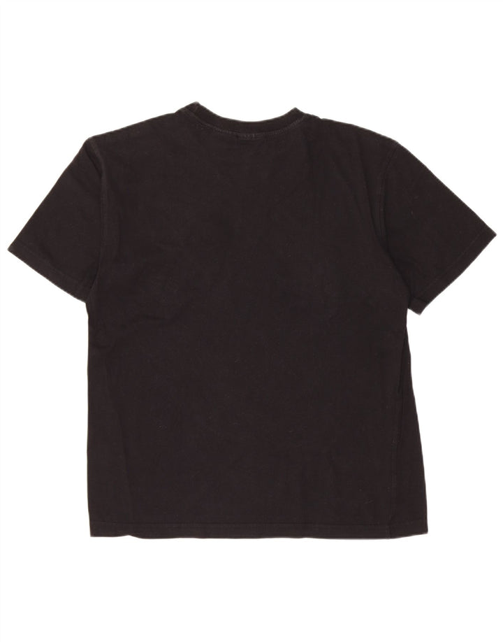 FILA Mens Graphic T-Shirt Top Small Black Cotton