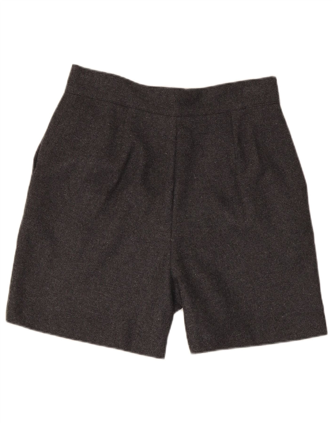 Vintage Kvinder Casual Shorts Large W30 Grå Polyester