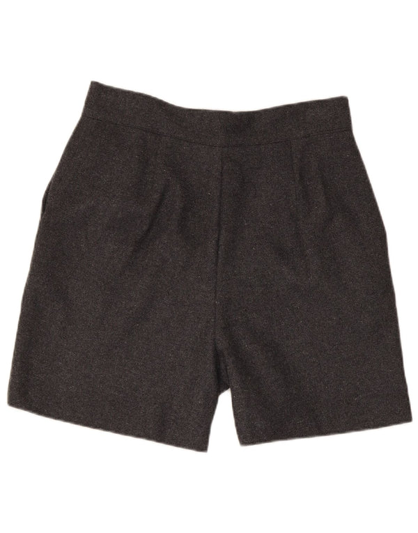 Vintage Kvinder Casual Shorts Large W30 Grå Polyester