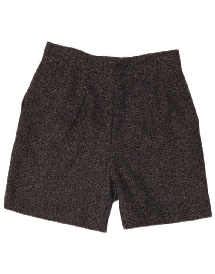 Vintage Kvinder Casual Shorts Large W30 Grå Polyester
