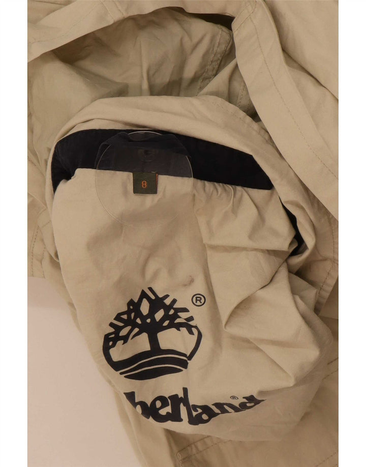 Timberland Boys Hooded Utility Jacket 7-8 år Beige Bomuld