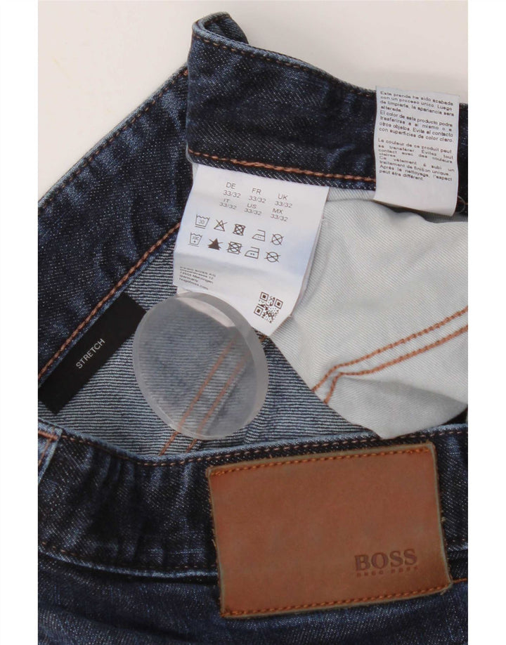 Hugo Boss Dame Slim Jeans W33 L32 Blå Bomuld