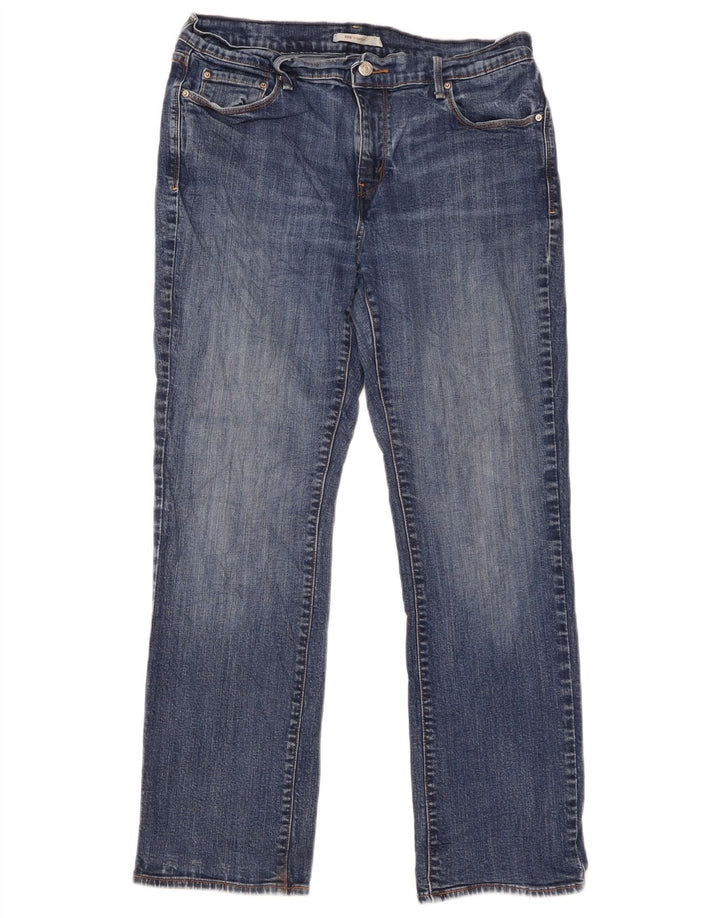 Levi's Dame 505 Straight Jeans W31 L29 Blå Bomuld
