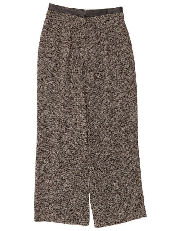 Michel Ambers Dame Højtaljede Casual Bukser UK 12 Medium W28 L29 Grå