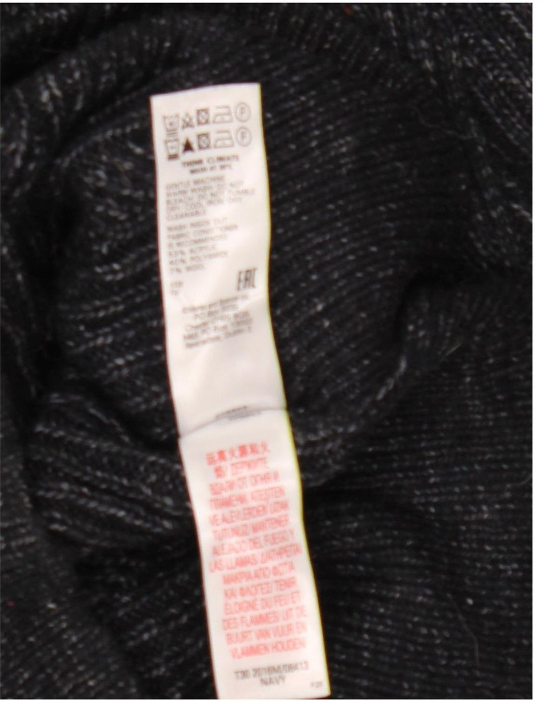 Marks & Spencer Herre Rullehals sweater Medium Navy Blue Flecked