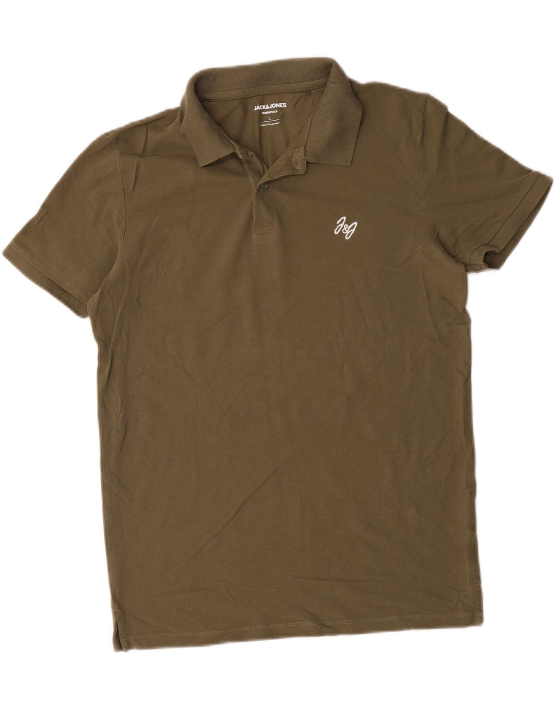 Jack & Jones herre poloskjorte stor kaki bomuld