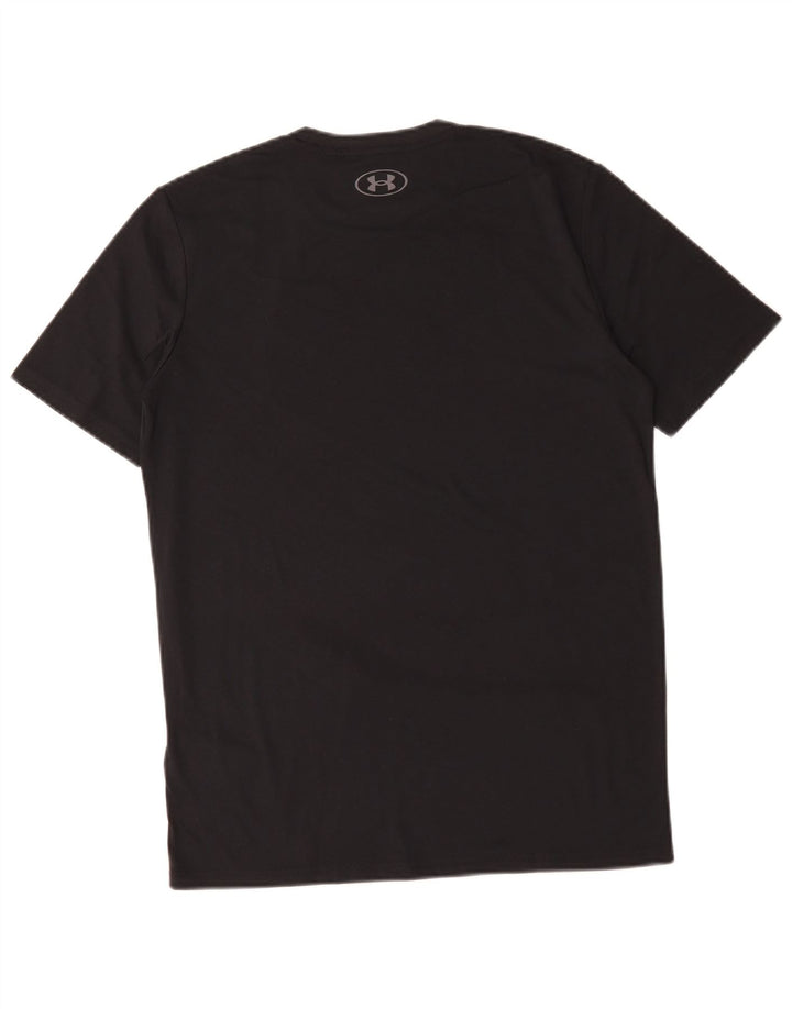 Under Armour Herre T-Shirt Top Lille Sort Bomuld