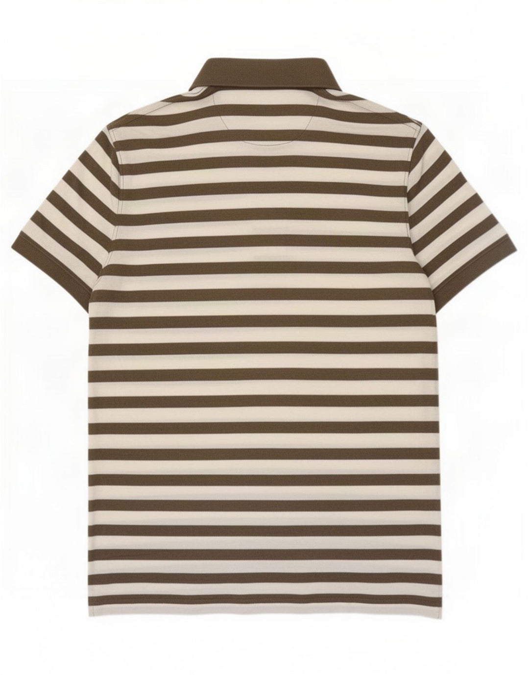 Massimo Dutti herre poloshirt Stor brun stribet bomuld
